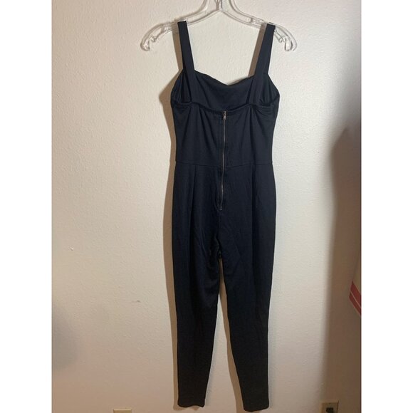 Charlotte Russe Overalls Jumpsuit Women's Size Medium Black Y2K AD8 - Picture 4 of 7